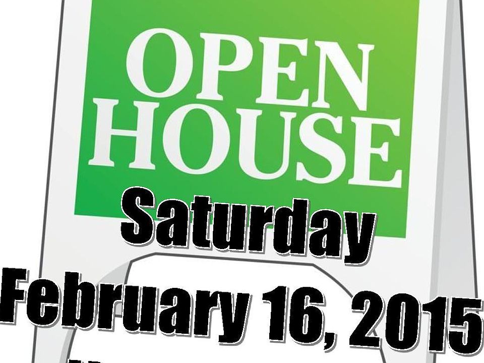 Open House THIS SATURDAY Noon - 3 pm!