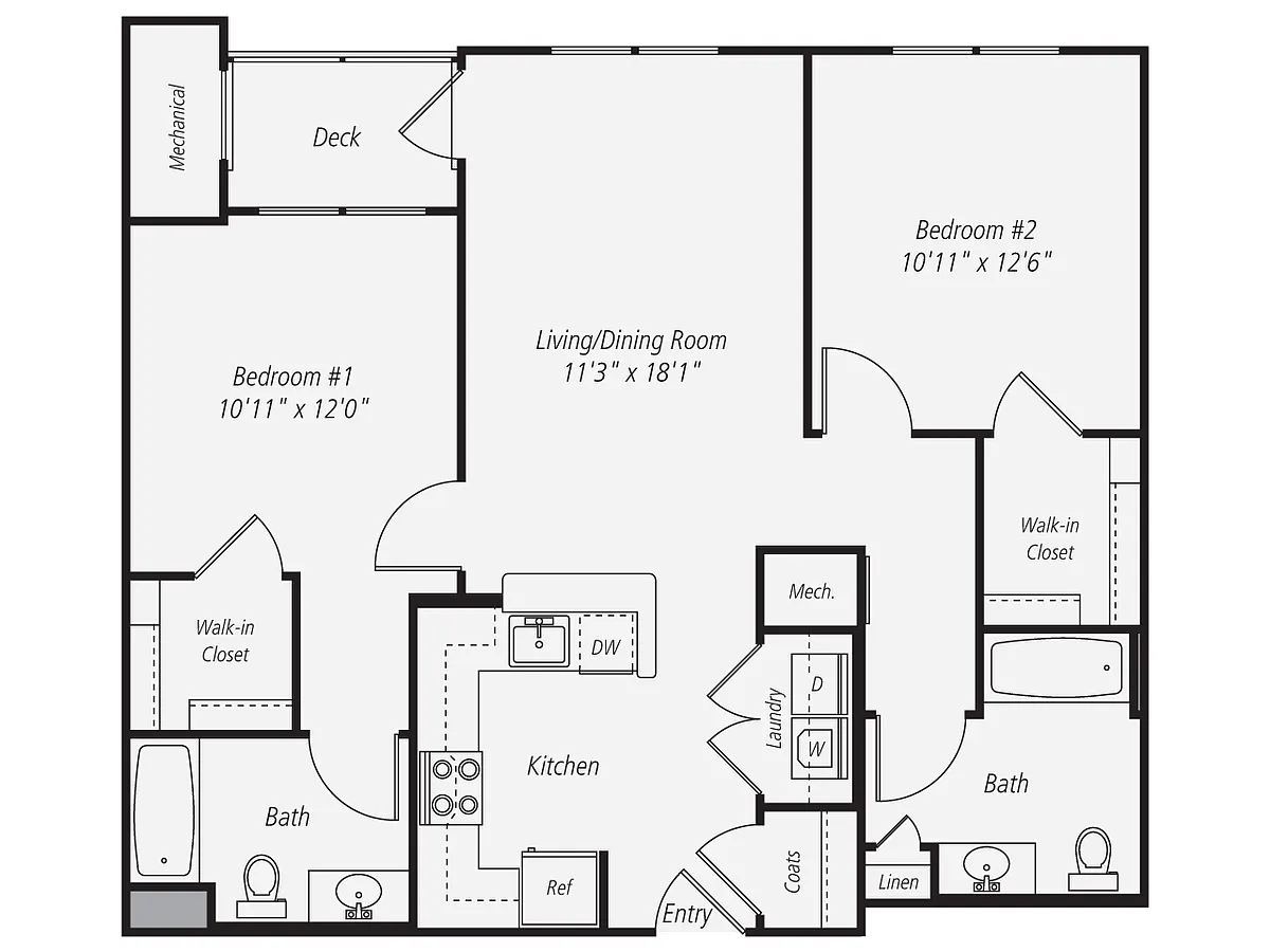 Floor plan B2.2 Renovated