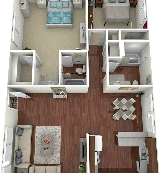 Plan H Floorplan Diagram