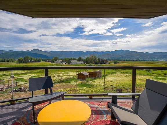 A view of Park City resort and The Canyons resort from the deck.