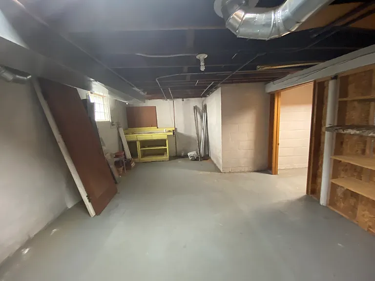 Basement area for upper unit