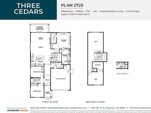 Three Cedars Plan 2725 Floor Plan
