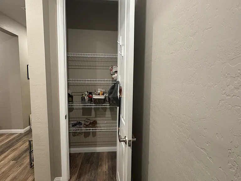 Hall closet at front entrance