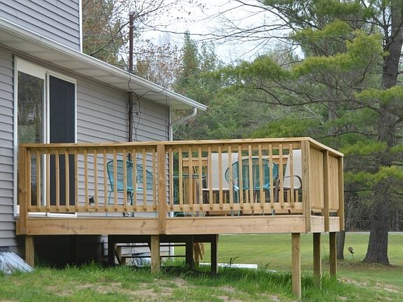 deck off dining room.