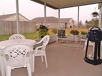 Wraparound screened porch