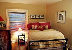 bedroom with Hardwoods