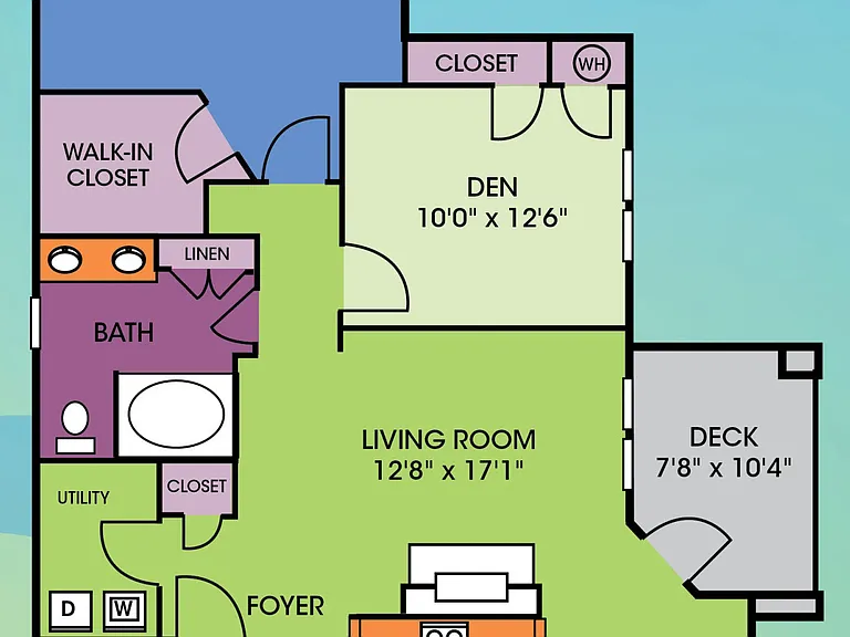 Wakefield Glen - A3 - 1 Beds - 1 Baths - 1050 Sq. ft.
