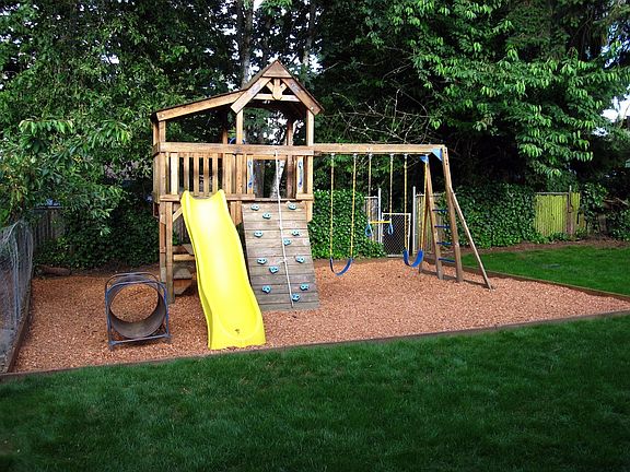Playset in Back yard