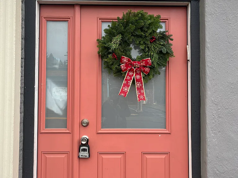 Front door.