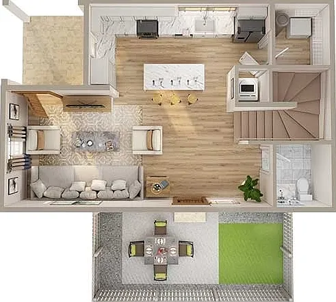 2 bedroom townhome main level 2 bedroom townhome main level