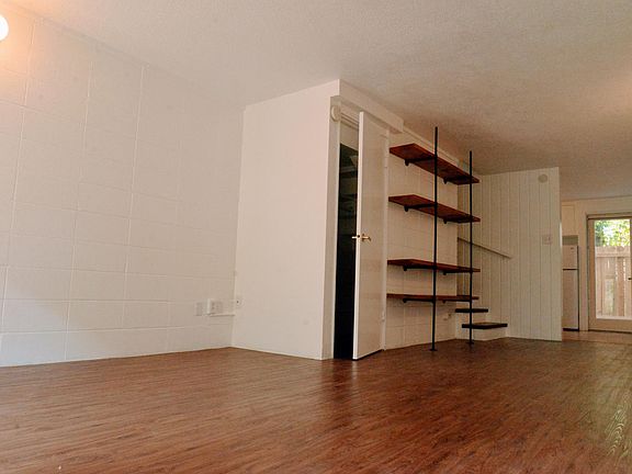 Living room looking toward back door