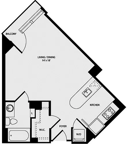 Floor plan Studio C