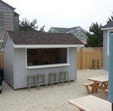 Shared yard with bar