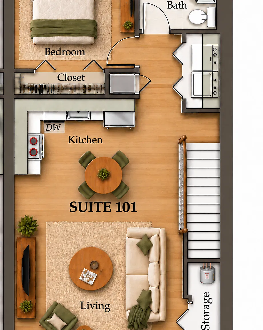 1 bed, 800 sqft, $1,250 — Photo 4