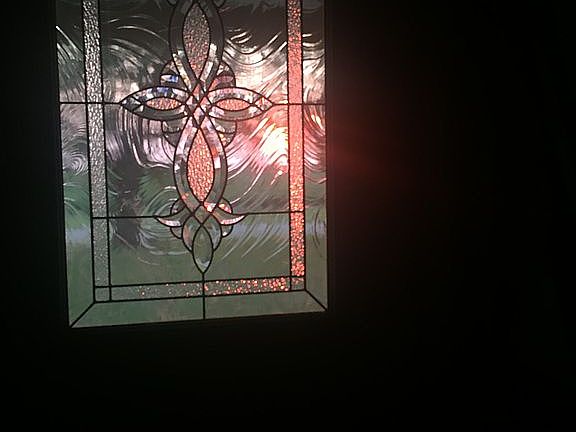 Glass in the front door