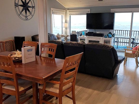 Open kitchen dining family