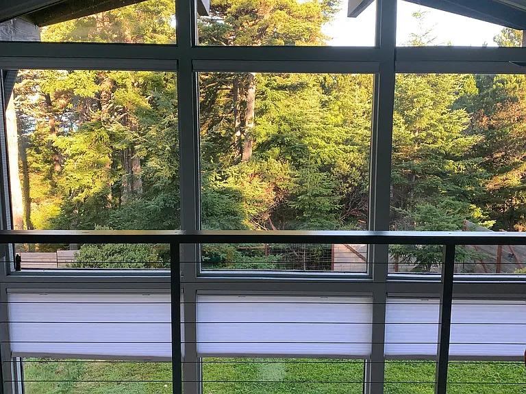 Amazing views from the clerestory windows including ocean peekaboo