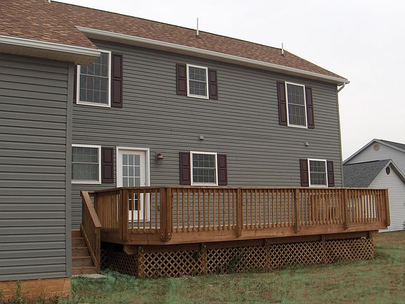 Rear of house and deck