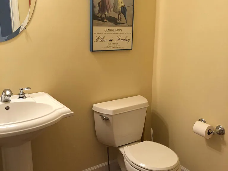 1st Floor, privately located 1/2 Bath