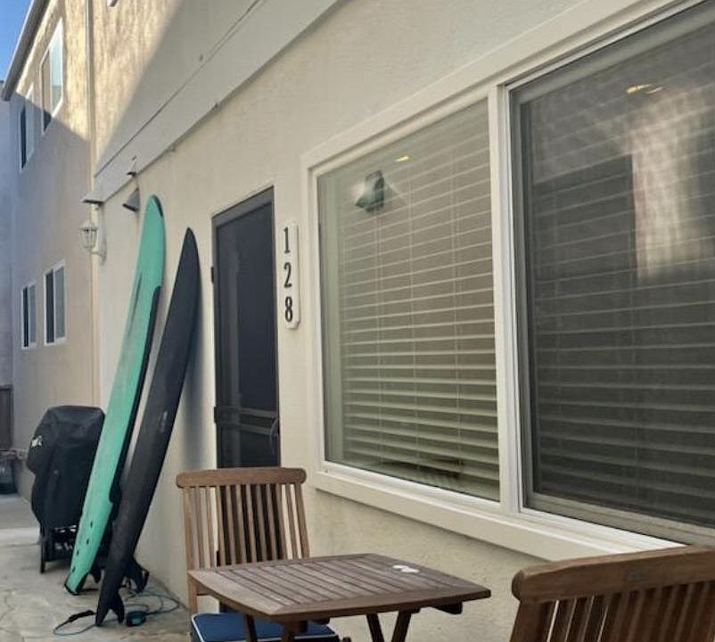 Outside your door - space for a grill and seating area.