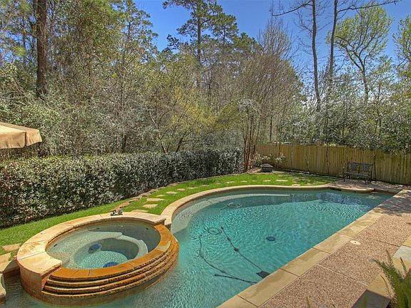 Houston weather offers an extended season for swimming, for the few months that are cool, relax in the hot tub.