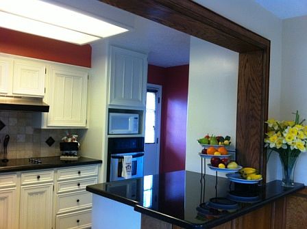 Walk straight into kitchen from driveway with groceries