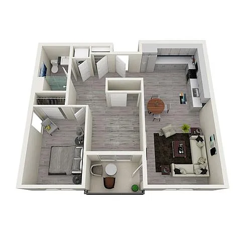 Floor plan 1X1 G