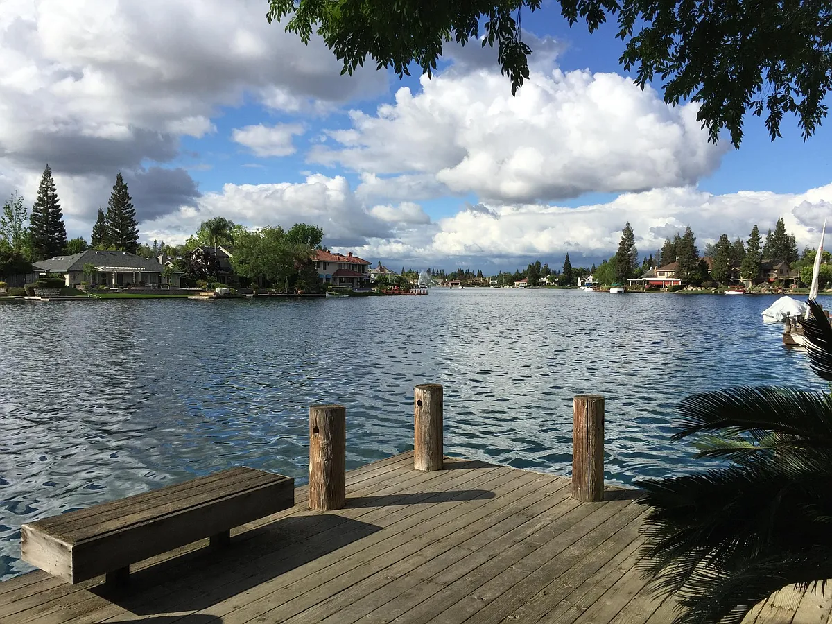 North view from boat dock - E Pintail Cir