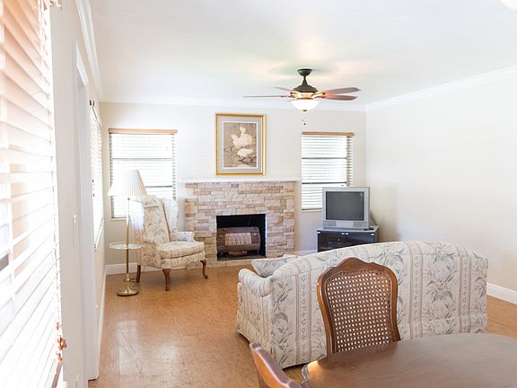 Living room with fireplace