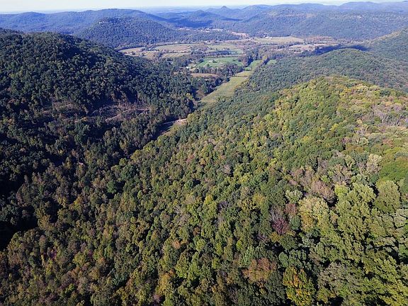Drone shot from the southern most corner of the property looking north
