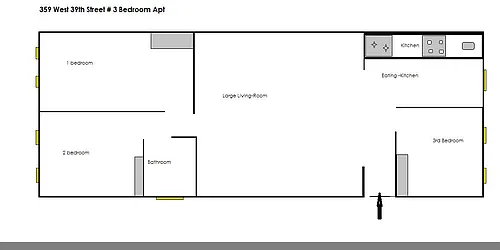 Rented by B S A Equities Corp