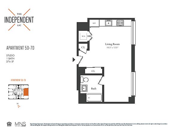 2nd image of 4214 Crescent St APT 5D