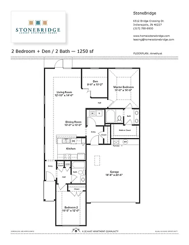 Floor plan Amethyst 2.2