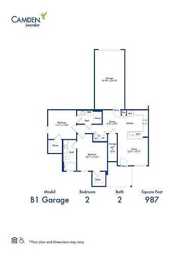 Floor plan B1 Garage
