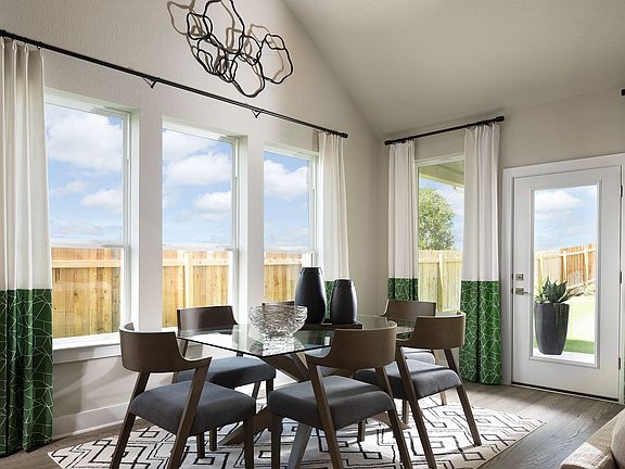 The dining area gives you extra seating for special gatherings.