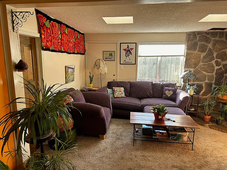 Example of living room with furniture to show size