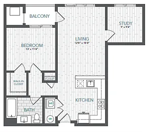 Floor plan A2 Study