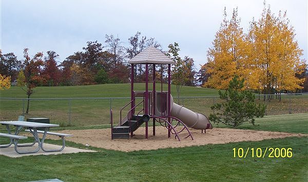 Play ground in the fall
