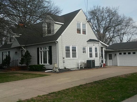 Concrete drive and garage
