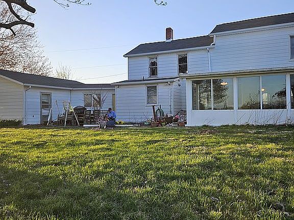 view of house from back yard