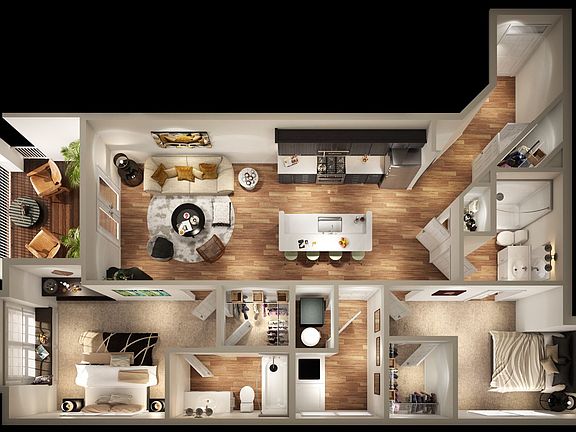 2nd image of 1551 S Henderson St #2B-2Ba-930Sqft