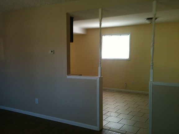 door view into living room and kitchen