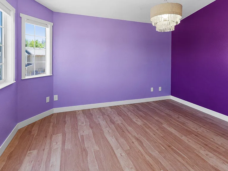 Master bedroom accent wall