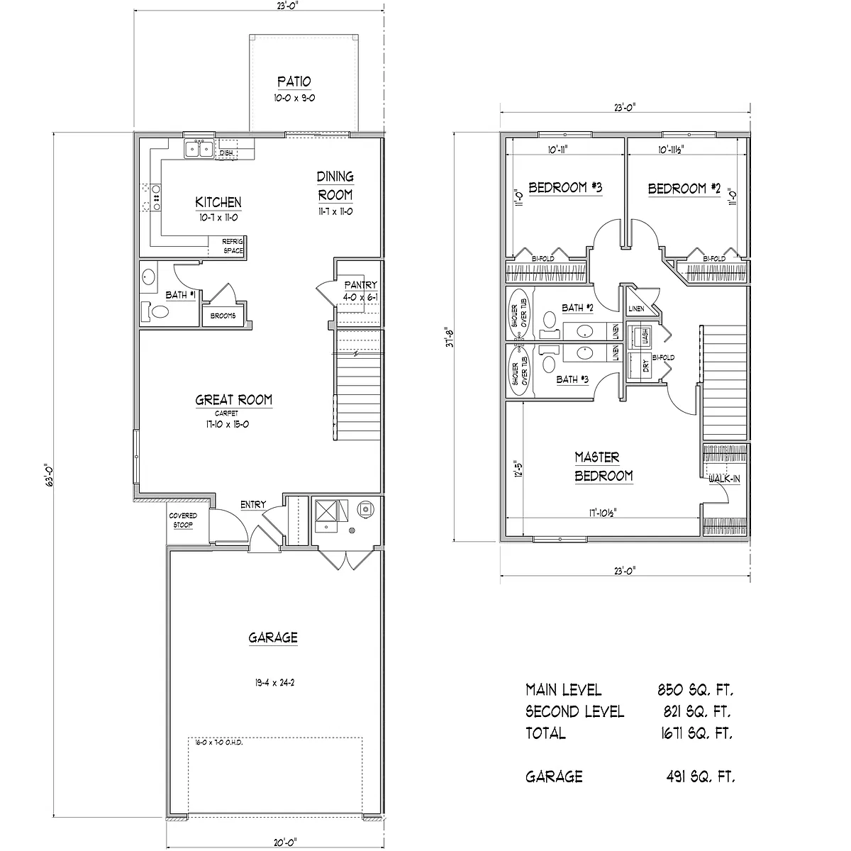 Floor plan Townhome