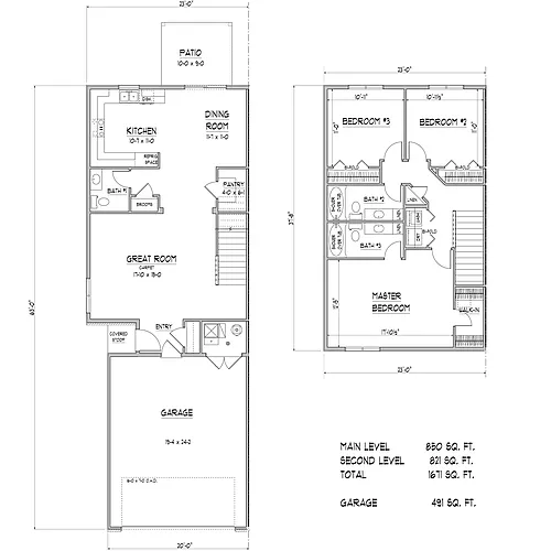 Floor plan Townhome