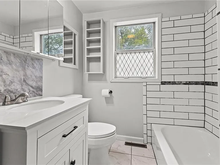 Recently remodeled bathroom