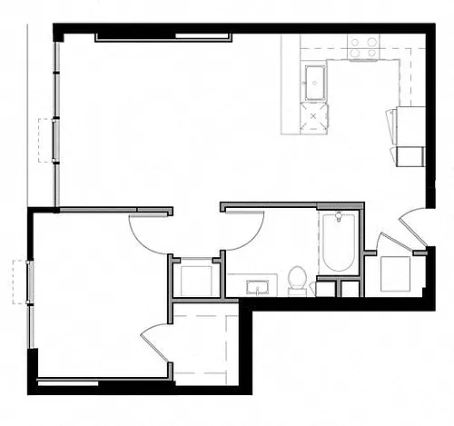 Floor plan 1J