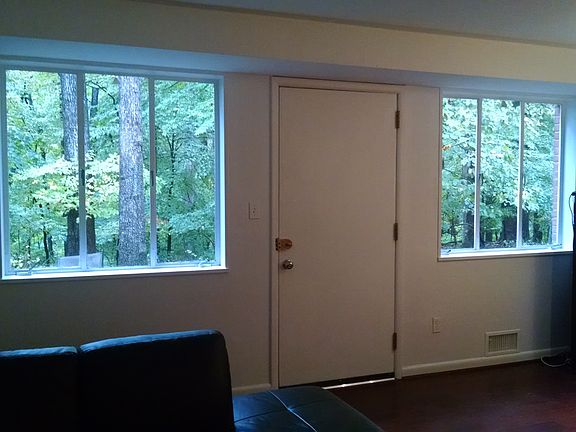 View in the living room in the early fall