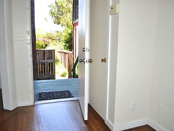 looking out of front door