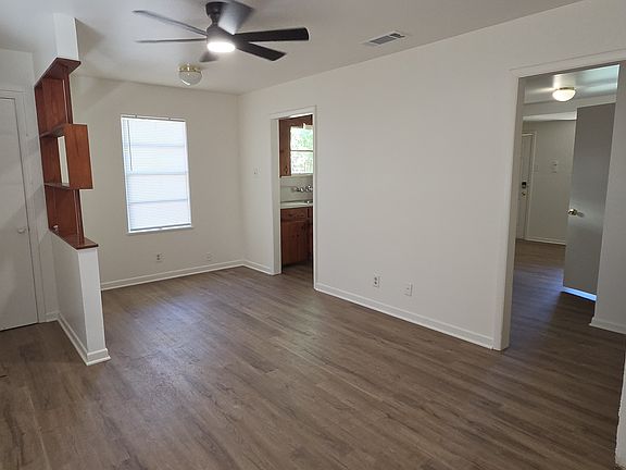 Living room and dining area